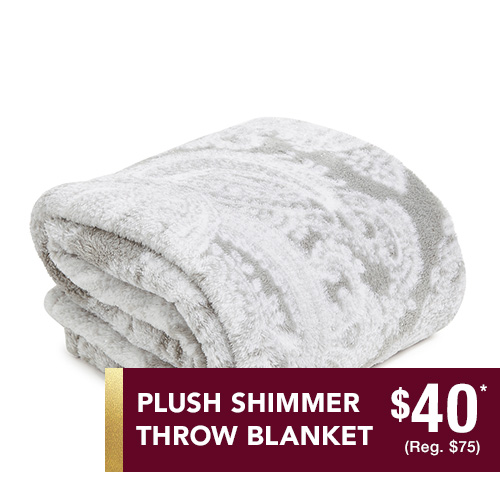 Shop Plush Shimmer Throw Blanket