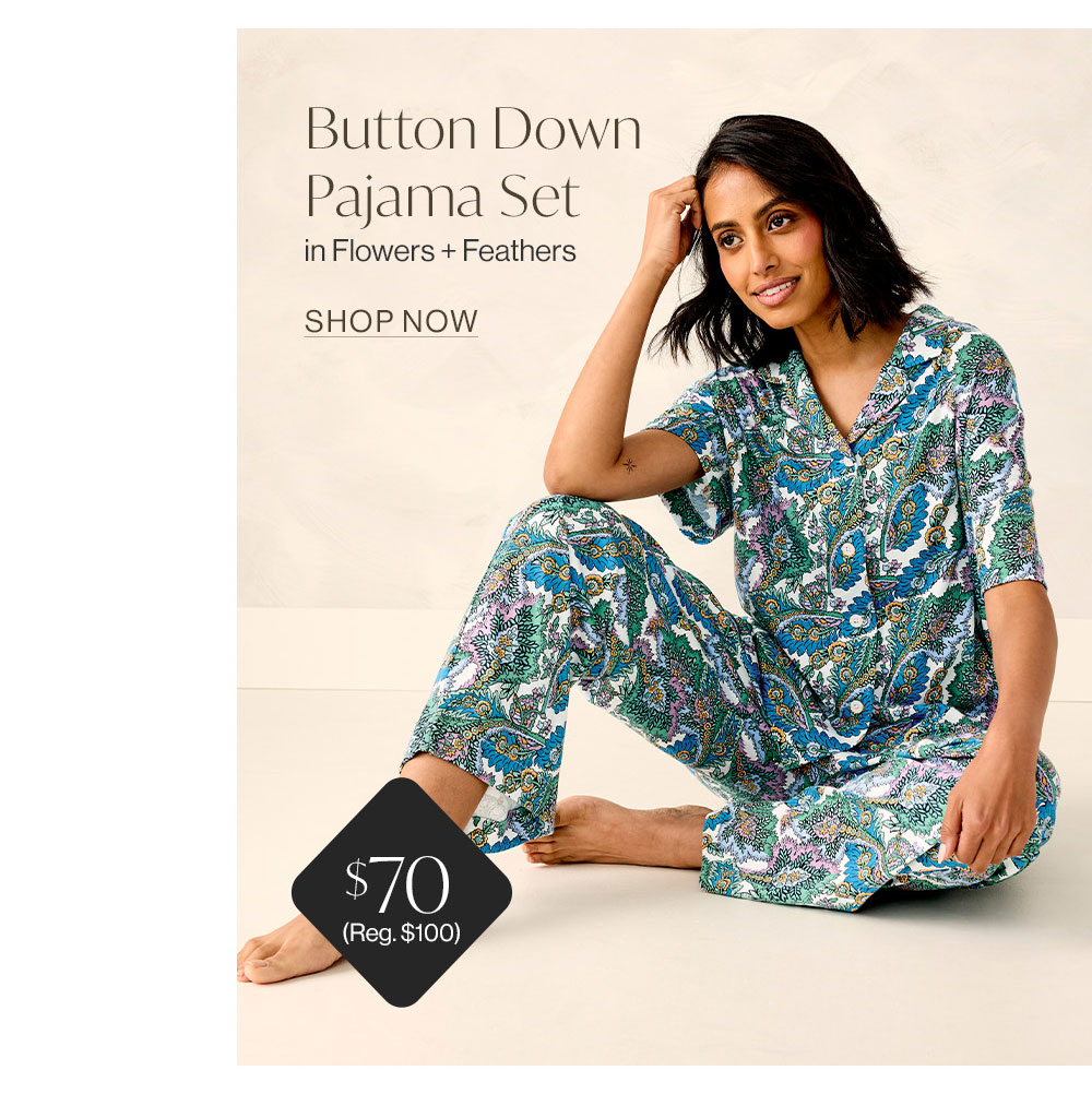 Shop Button-Down Pajama Set