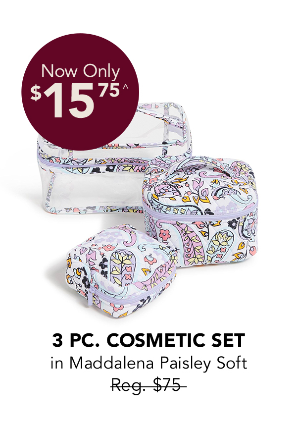 Shop 3 Pc. Cosmetic Set in Maddalena Paisley Soft