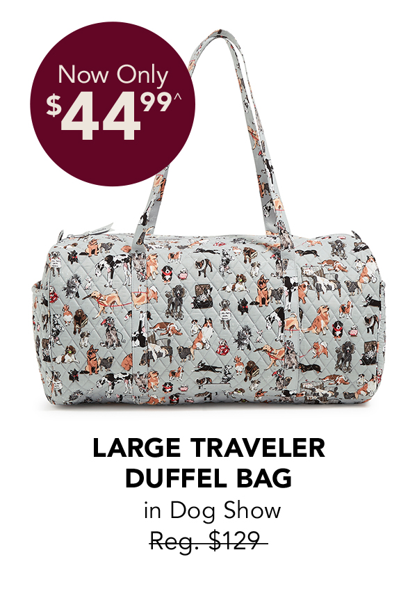 Shop Large Traveler Duffel Bag in Dog Show