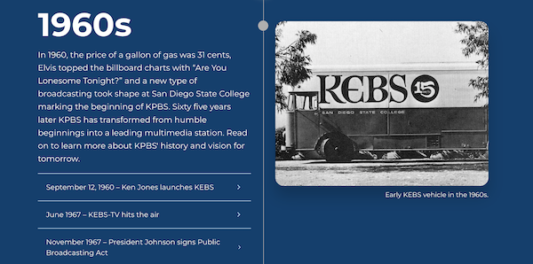 A black and white photo of the first KEBS truck in the 1960s