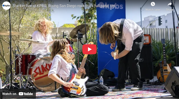 Video of Slacker's pop-up concert at KPBS