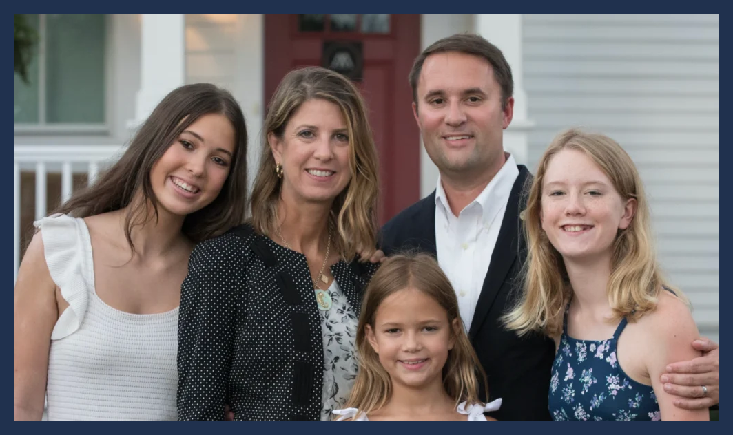 Jason, his wife Page, and their three daughters