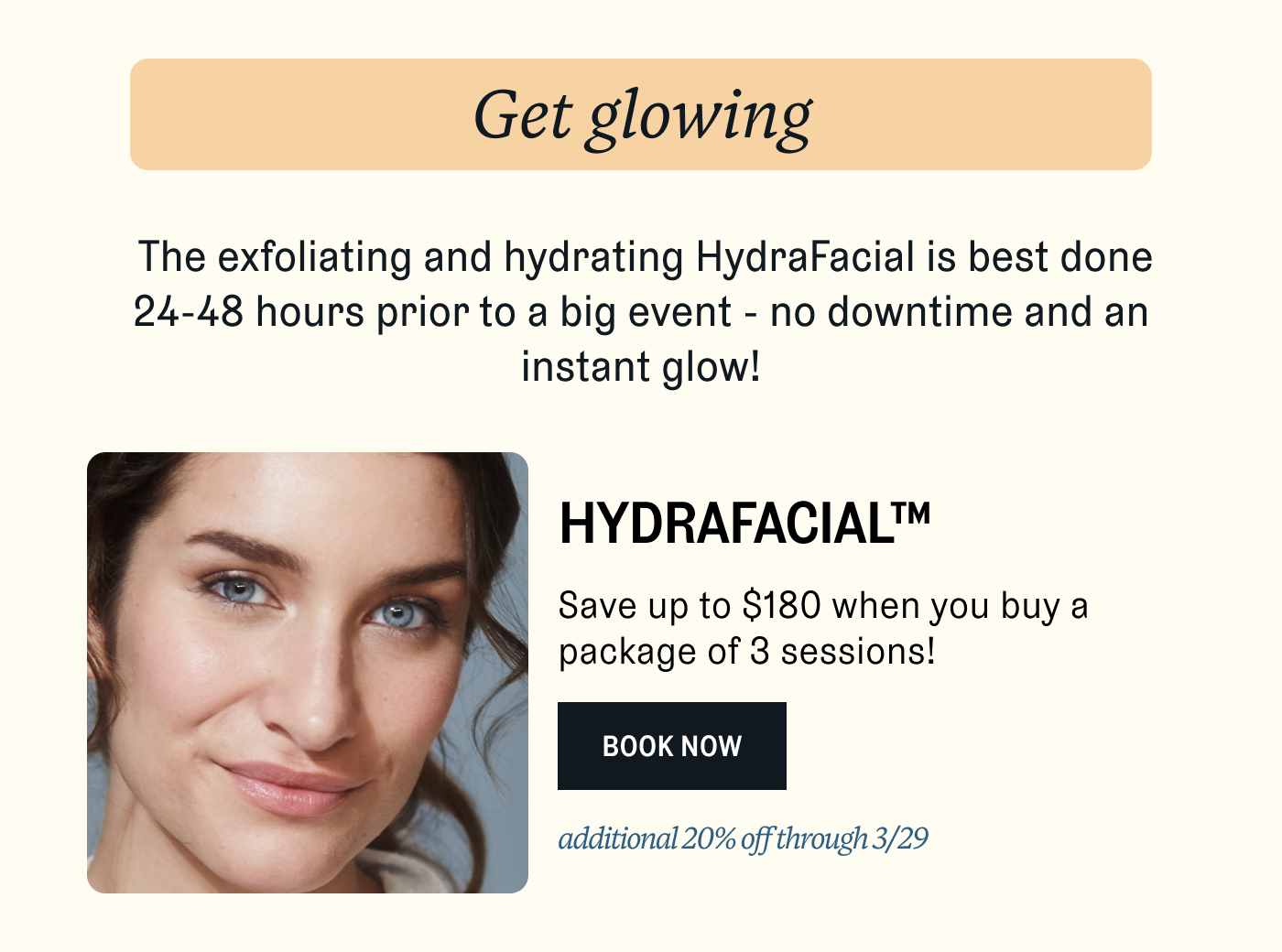 Get Glowing with a HydraFacial (TM)