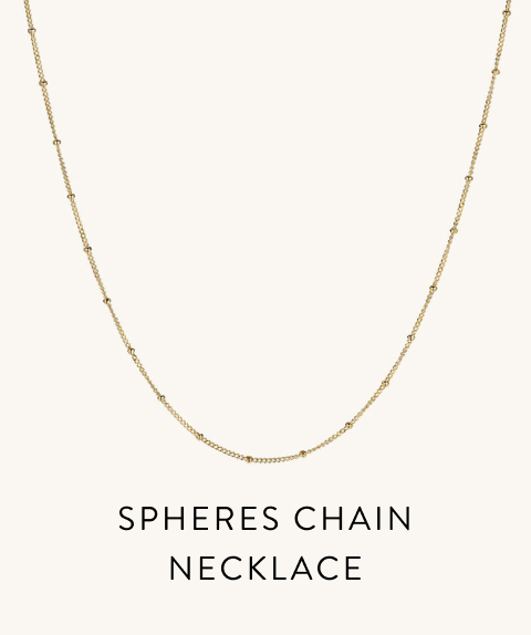 Spheres Chain Necklace.