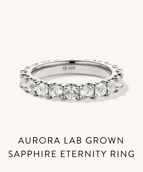 Aurora Lab Grown Sapphire Eternity Ring.