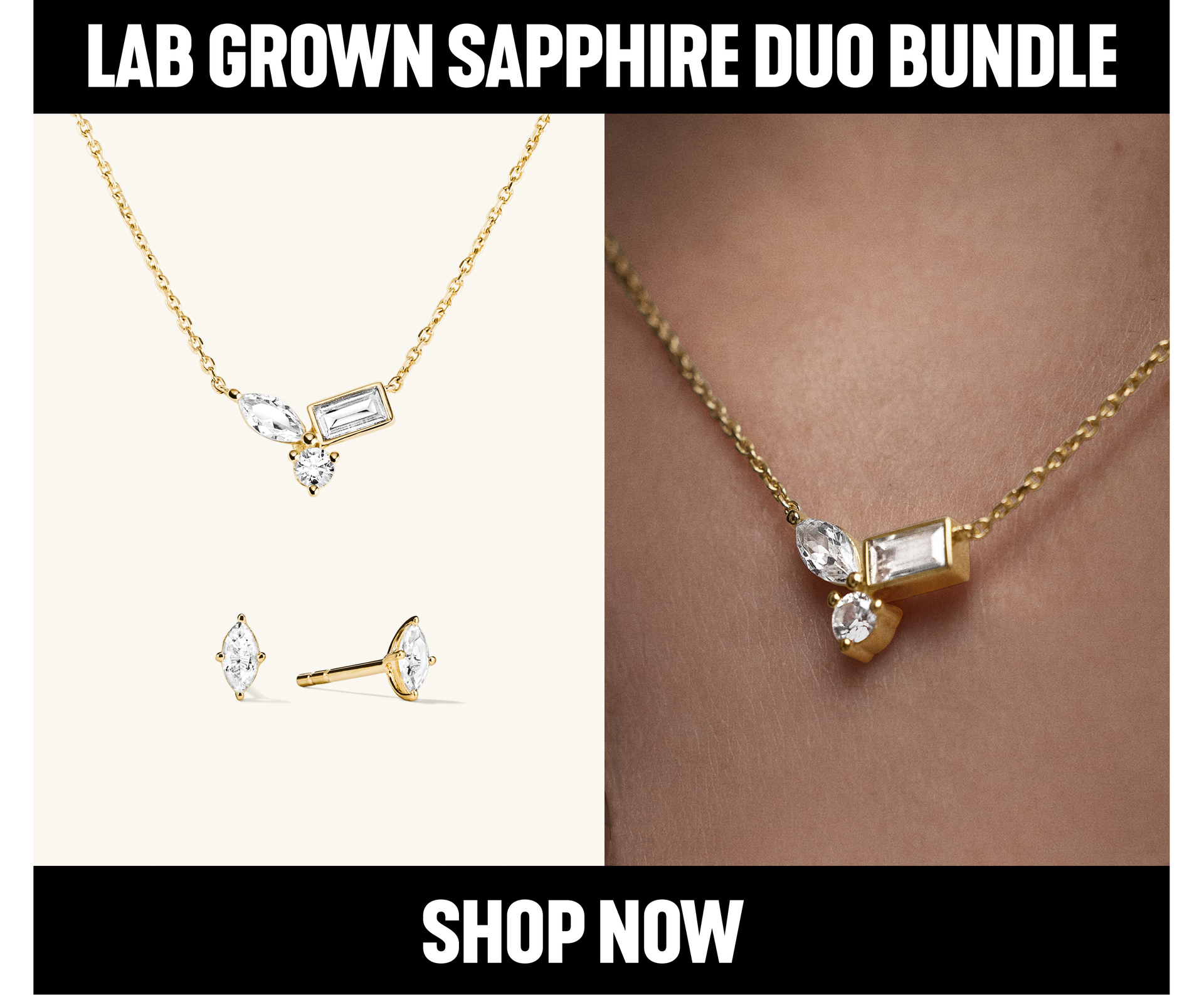 Lab Grown Sapphire Duo Bundle. Shop Now.