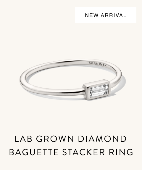 New Arrival. Lab Grown Diamond Baguette Stacker Ring.