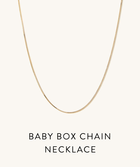 Baby Box Chain Necklace.