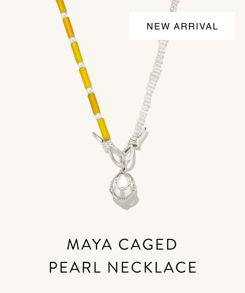 New Arrival. Maya Caged Pearl Necklace.