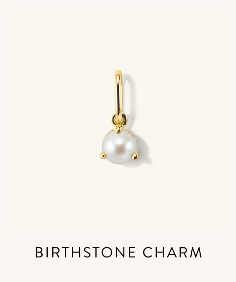 Pearl Birthstone Charm.