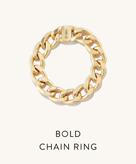 Bold Chain Ring.