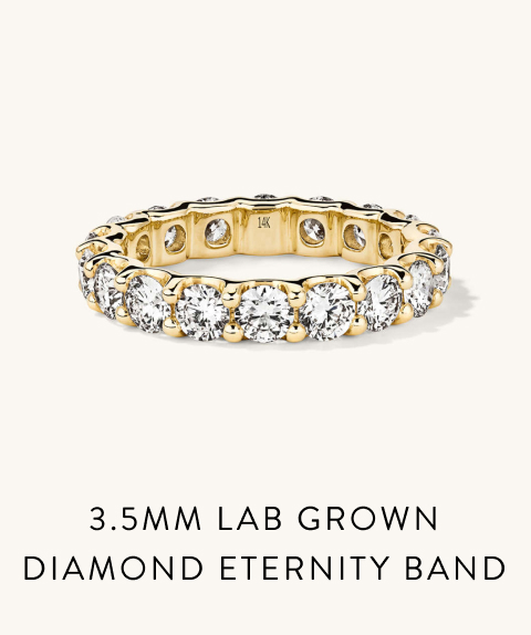 3.5mm Lab Grown Diamond Eternity Band.