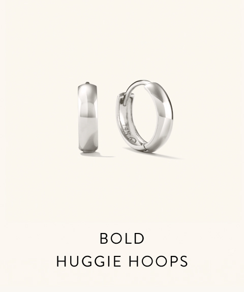 Bold Huggie Hoops.