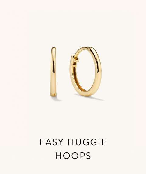 Easy Huggie Hoops.