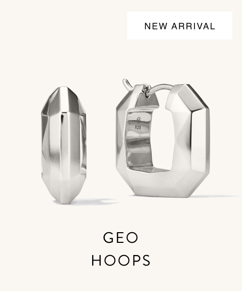 New Arrival. Geo Hoops.