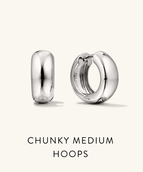 Chunky Medium Hoops.