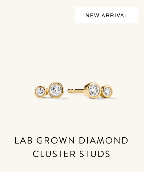 New Arrival. Lab Grown Diamond Cluster Studs.