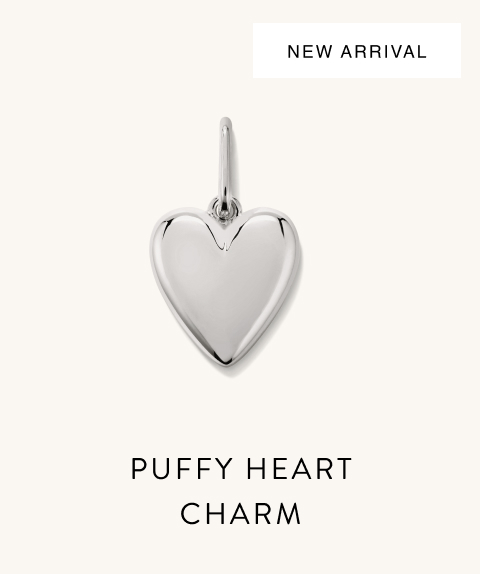 New Arrival. Puffy Heart Charm.