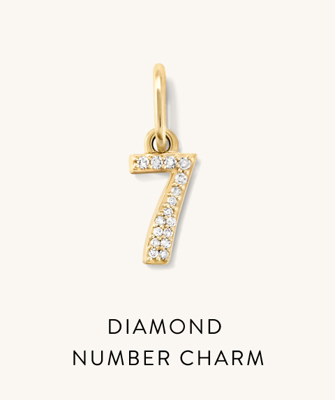 Diamond Number Charm.