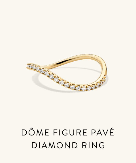 Dôme Figure Pavé Diamond Ring.