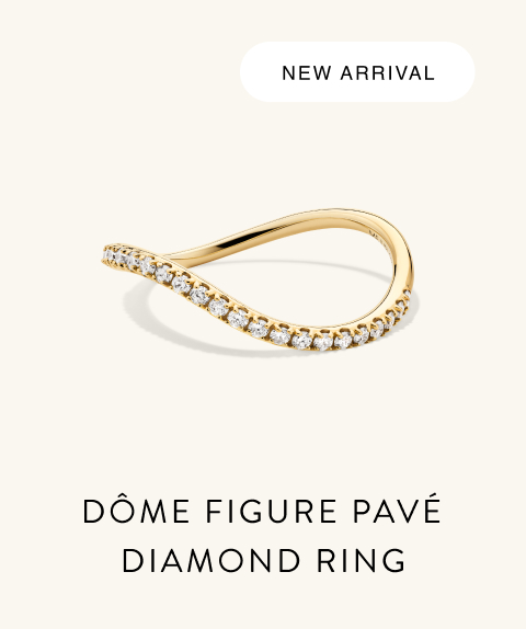 New Arrival. Dôme Figure Pavé Diamond Ring.