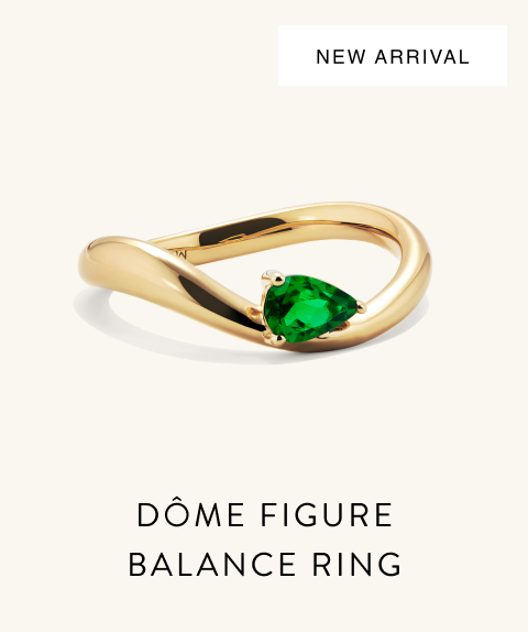 New Arrival. Dôme Figure Balance Ring.