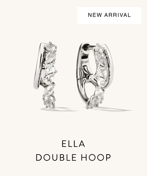 New Arrival. Ella Double Hoop.