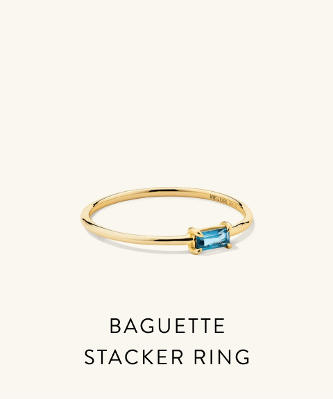 Baguette Stacker Ring.