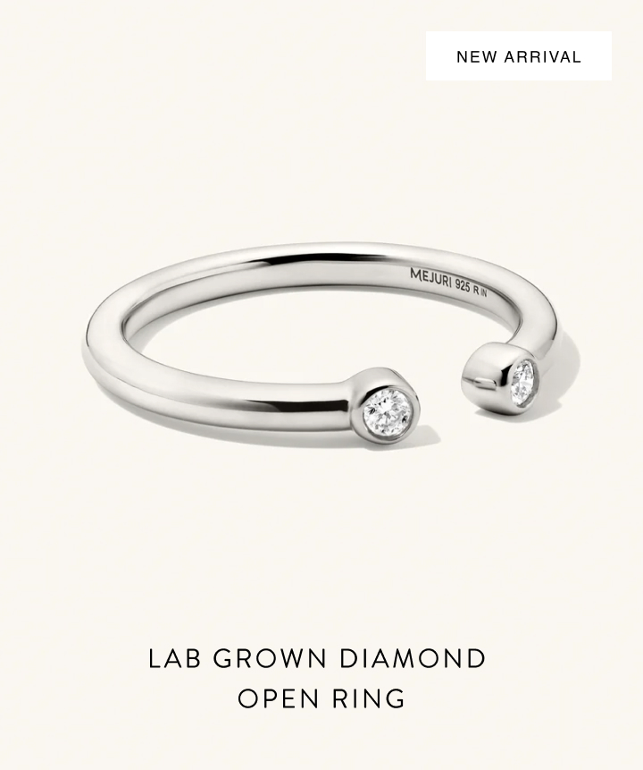 New Arrival. Lab Grown Diamond Open Ring.