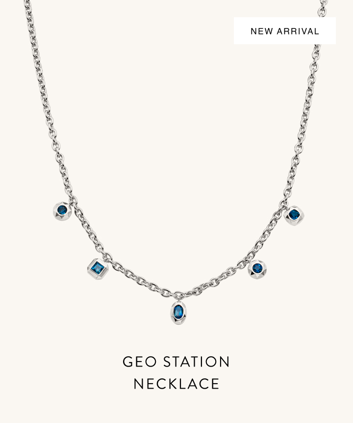 New Arrival. Geo Station Necklace.