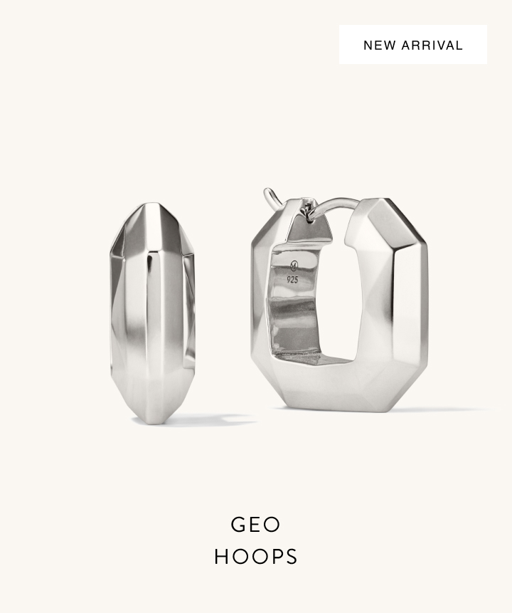 New Arrival. Geo Hoops.