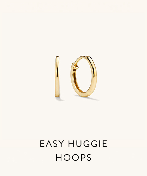 Easy Huggie Hoops.