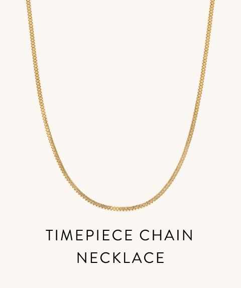 Timepiece Chain Necklace.