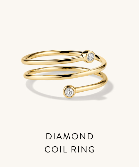 Diamond Coil Ring.
