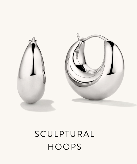 Sculptural Hoops.