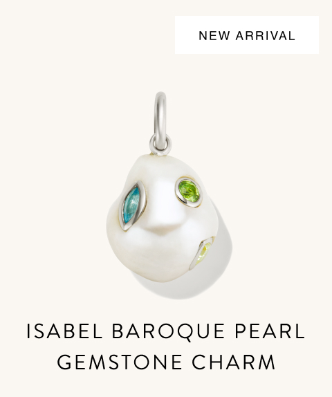 New Arrival. Isabel Baroque Pearl Gemstone Charm.