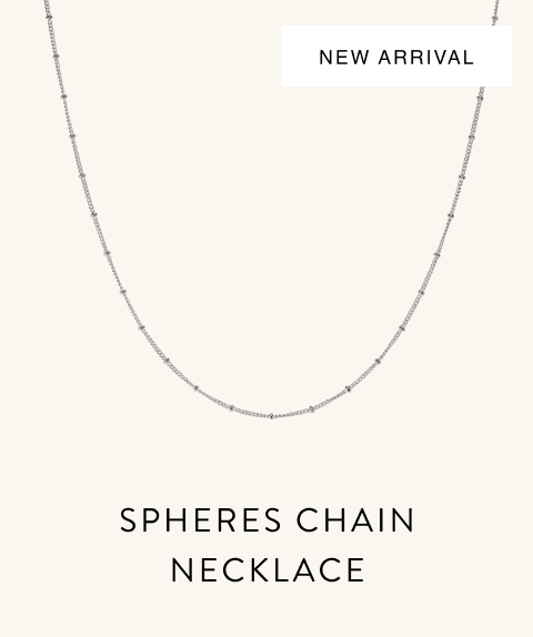 Spheres Chain Necklace.