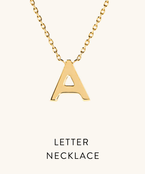 Letter Necklace.