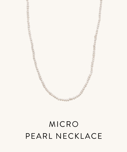 Micro Pearl Necklace.