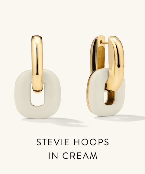 Stevie Hoops in Cream.