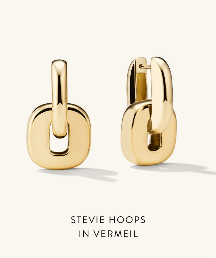 Stevie Hoops in Vermeil.