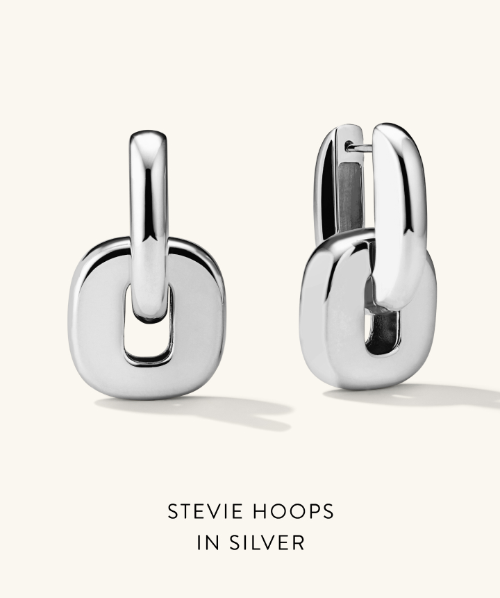 Stevie Hoops in Silver.