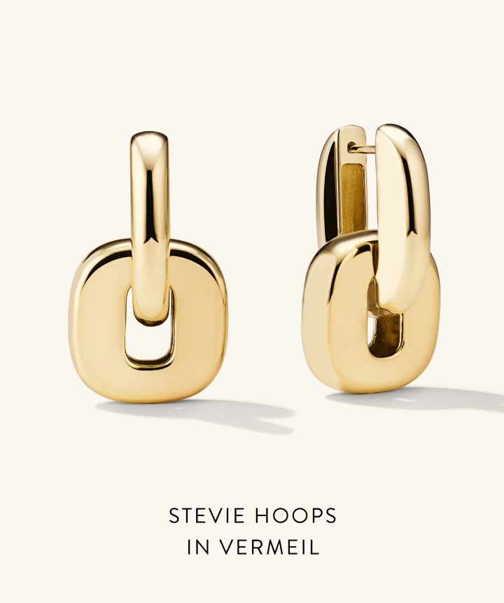 Stevie Hoops in Vermeil.