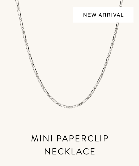 New Arrival. Mini Paperclip Necklace.