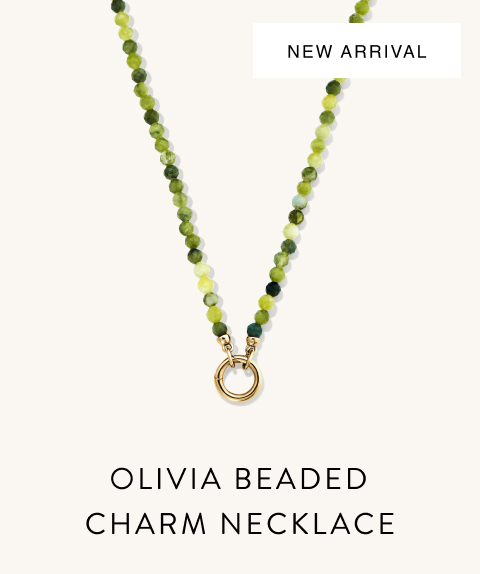 New Arrival. Olivia Beaded Charm Necklace.