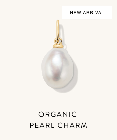 New Arrival. Organic Pearl Charm.