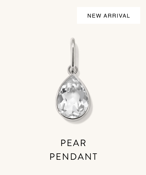 New Arrival. Pear Pendant.