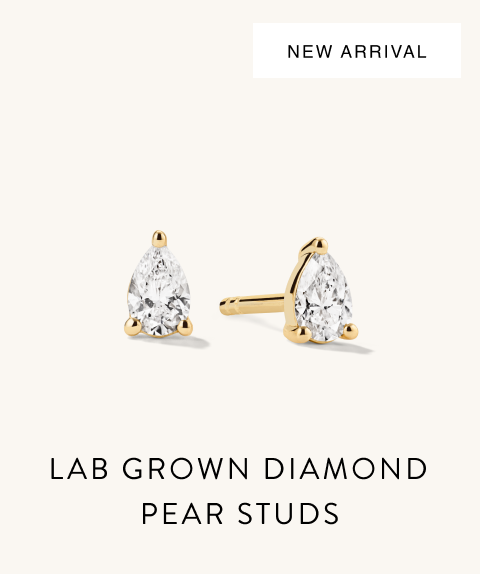 New Arrival. Lab Grown Diamond Pear Studs.