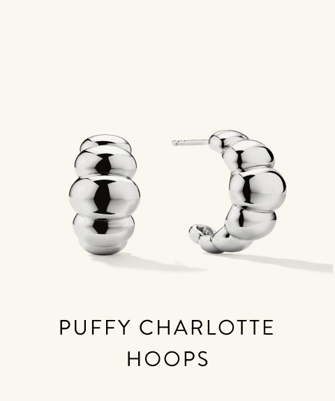 Puffy Charlotte Hoops.